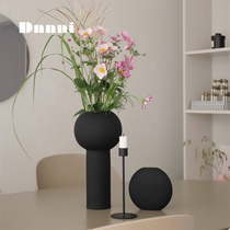 Dnnni Nordic ceramic vases high tube hipster flower arrangement living room home simple decorative ceramic ornaments