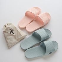  Travel portable folding slippers Womens hotel slippers lightweight plastic mens lightweight bath bathroom high-speed rail aircraft slippers