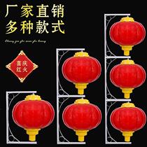Acrylic lantern Outdoor waterproof plastic lantern series of lanterns 100 three-in-one lighting green plant National Day red