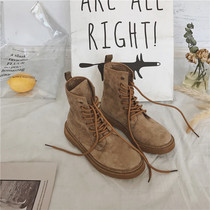 Martin boots woman 2020 fall new Korean version 100 hitch-tide retro short drum Inn wind short boot spring autumn single boot