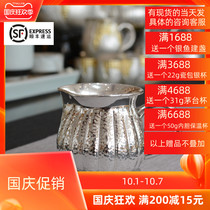 999 Sterling Silver Road cup pure hand portable tea divider foot silver 999 road pot silver tea set kung fu Japanese Tea Sea