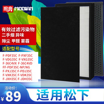 适配松下空气净化器F-PDF JDH JXH PDJ PXF VXG VDG35C过滤网滤芯