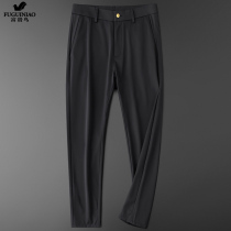 Rich Guido 2021 Spring Summer Light Extravagant Ice Skating Elastic Business Casual Pants Mens Body body No-scratches Anti-creasing straight cylinder pants