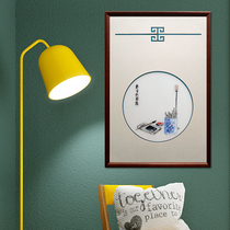Ingenuity Su embroiderylove room pine rhyme map Home decoration hanging painting embroidery silk