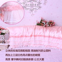 Bedside cover bedside cover bedside soft bag satin rose skin bedside round bedside suitable