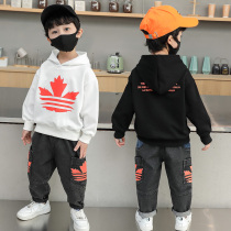 Boys spring clothes suit baby Three 45 67 8 years old boy handsome in fashion Fried Street Tide Clothes Spring and Autumn