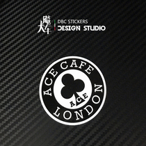 Ace Cafe London retro motorcycle sticker personality scratch-resistant sticker waterproof reflective sticker 18