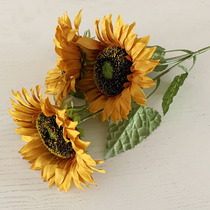 Dry vase dining table with flowers and sunflowers simulation flowers fake bouquets living room ornaments