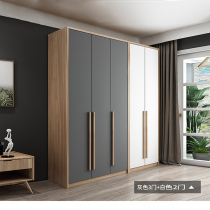 Nordic modern small apartment furniture simple storage large wardrobe bedroom economy swing door two door three door wardrobe