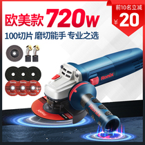 Hand-held polishing polishing machine Hand grinding wheel multi-function small cutting machine sheet High power 720W angle grinder grooving device