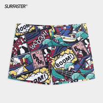 Professional mens swimming trunks set anti-embarrassing tour trend ins water park Tide brand hot spring shorts boxer pants