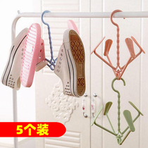 5 Mounted Balcony Small Drying Hanger Windproof Sunning Shoe Rack Multifunction Rotatable Hook Sunning Shoe Rack