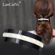 Korean headdress simple style spring clip Joker large hairclip ponytail hair card acrylic acid top clip hair accessories