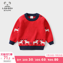 Rabi tree childrens clothing 2020 New Year Baby baby sweater Childrens autumn and winter clothes Boys pullover sweater
