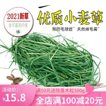 21-year-old rabbit hay dried wheat grass forage Rabbit grass Rabbit grass Dutch pig grass Chinchilla forage 500g