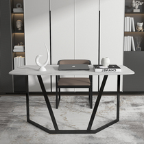 Italian rock board desk modern simple writing desk small household computer desk Workbench study furniture combination