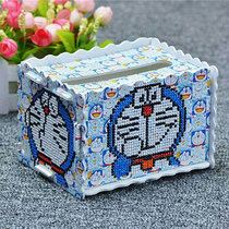 Napkin drawing box Diamond drawing dot sticking drill stereo 5D cross stitch tissue box car 2021 new living room bedroom