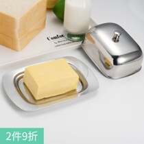 Export 304 stainless steel butter box dim sum bread box cheese box cheese box crisper food box cake box