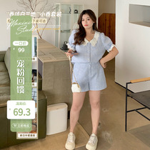 (Pet feedback 7 discount to buy as low as 69 3 yuan) small fragrance fashion suit shorts two pieces