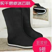 Xuan Ink Cabinet Original (Ink Plume) Custom cotton cloth Han boots Handmade Chilayers bottom male and female opera Officers Boots Wedding Shoes Perimeter