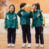 Primary School junior high school students jackets three-piece detachable three-in-one fleece warm cold weather jacket