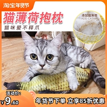 Cat Toy Fish Catnip Fish Toy Pet Plush Simulation Pillow Tease Cat Stick Grinding Teeth Toy Fish Cat Supplies
