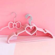 Love pink hanger princess pink cute Japanese girl heart clothing support children drying rack beautiful clothes hanging