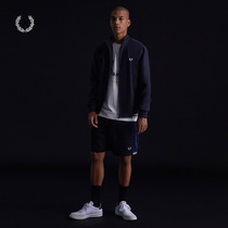 FRED PERRY mens shorts 2021 summer new British casual drawstring wheat ear embroidery cotton tide S1518