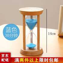 Childrens brushing teeth wooden round hourglass timer childrens 351530 minutes creative small ornaments men