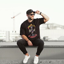 FOG FEAR OF GOD gun flower band skull trend loose Tide brand hip hop men and women with short sleeve T-shirt summer