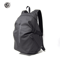 New Pint Riding Helmet Backpack Motorcycle Double Shoulder Bag Rider Light Free Full Helmet Waterproof Night-time Glistening