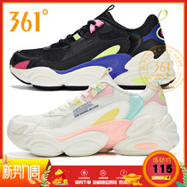 361 Degrees Women Shoes 2020 Spring New Women Retro Culture Running Shoes Old Daddy Shoes 361 Sports Running Casual Shoes