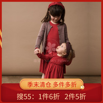  Spot Danish marmar ruffle one-piece dress baby children bubble sleeves 55