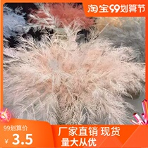 Simulation of fog wedding phoenix tail grass wedding scene layout props table Road