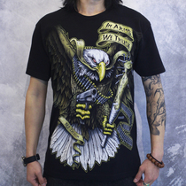 USA 7 62Design pure cotton printed short sleeve personality Chauffo Army fan T-shirt All-side Armed 2430