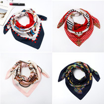 ins South Korea new small square scarf female chic decorative art retro scarf Joker tide professional small scarf