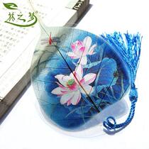 Bodhi tree leaf bookmarks Lotus plum peony figure classical Chinese style hipster stationery Mid-Autumn Festival gift creativity