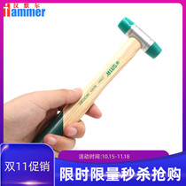 Car depression repair tool flatten hammer wooden handle pit bump repair accessories nylon hammer rubber handle without injury paint