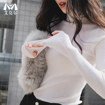 Dont be too expensive this price new tight-fitting turtleneck thin knitted base shirt coat womens sweater autumn winter sheep