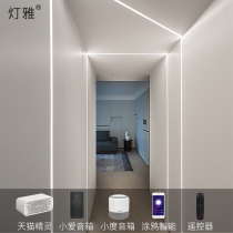 Recessed linear light Recessed aluminum groove Female angle linear light Skirting line Without main light Lighting LED light with linear light