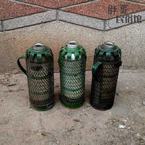 Old-fashioned warm water bottle Old objects folklore old old old-fashioned iron heat kelp kelp bottle farmfun decoration