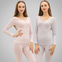 Thermal underwear autumn clothes trousers set female modal body Youth student girl base cotton sweater