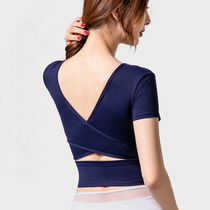 Yoga suit suit female 2021 new net red burst summer fashion professional high-end quick-drying white sports short-sleeved