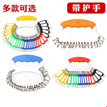 Thickened metal keychain Keychain storage Markable keychain Classification management Keychain buckle Keychain string