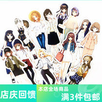 Daily Wear Hitch Girl Handbill Stickler Casual Clothesline Diary Stickler Characters Day Comic Style Decorative Stickers