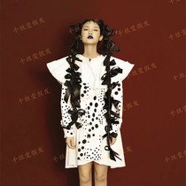 Silk hemp flower braid lengthened horsetail wig writing true long braid color band mesh red shadow building photosuction powder deity