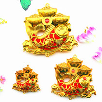 Gold-plated plastic Gold Gold size rich fish wedding new house decoration Spring Festival New Year goods diy handmade trinkets accessories