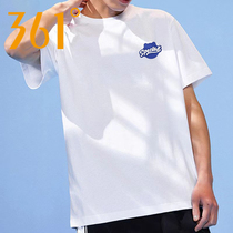 361 sports t-shirt male 2022 Summer new round collar loose casual short sleeve jacket comfortable 100 lap breathable half sleeve