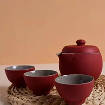 Kung Fu Tea Set Suit Home Living Room Office GUEST TEA UPSCALE GIFT BOX LOADED WITH CERAMIC LID BOWL TEAPOT TEA CUP