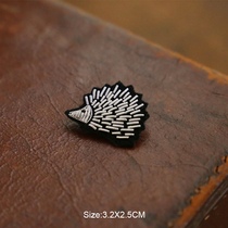 Alicestudio European and American design Indian silk hand embroidered cute hedgehog brooch pin collar pin accessories